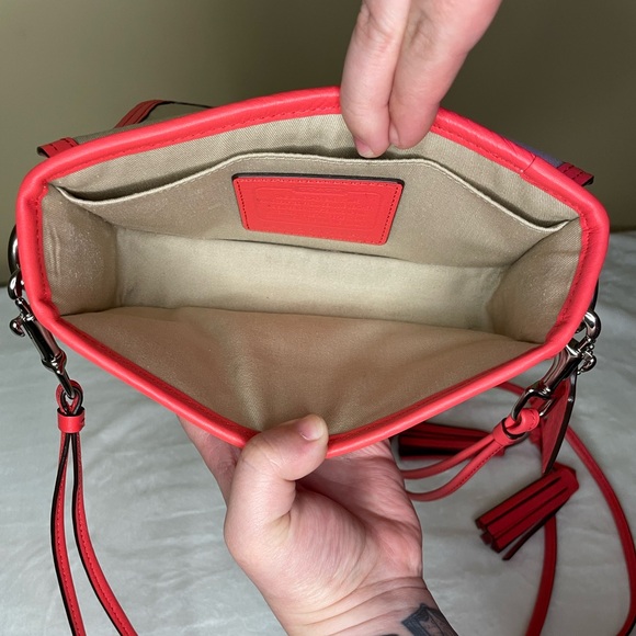 Coach Legacy Leather Pink Penny Crossbody - Picture 9 of 10